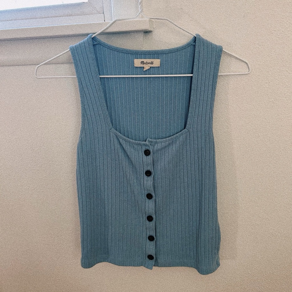 Madewell tank top in blue
